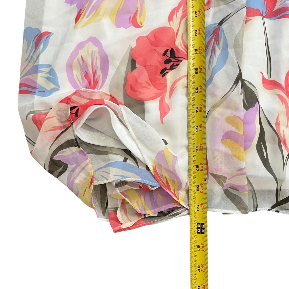 Lulus Lilja White Floral Maxi Dress Cottagecore Garden Party XS NWT - Picture 12 of 12